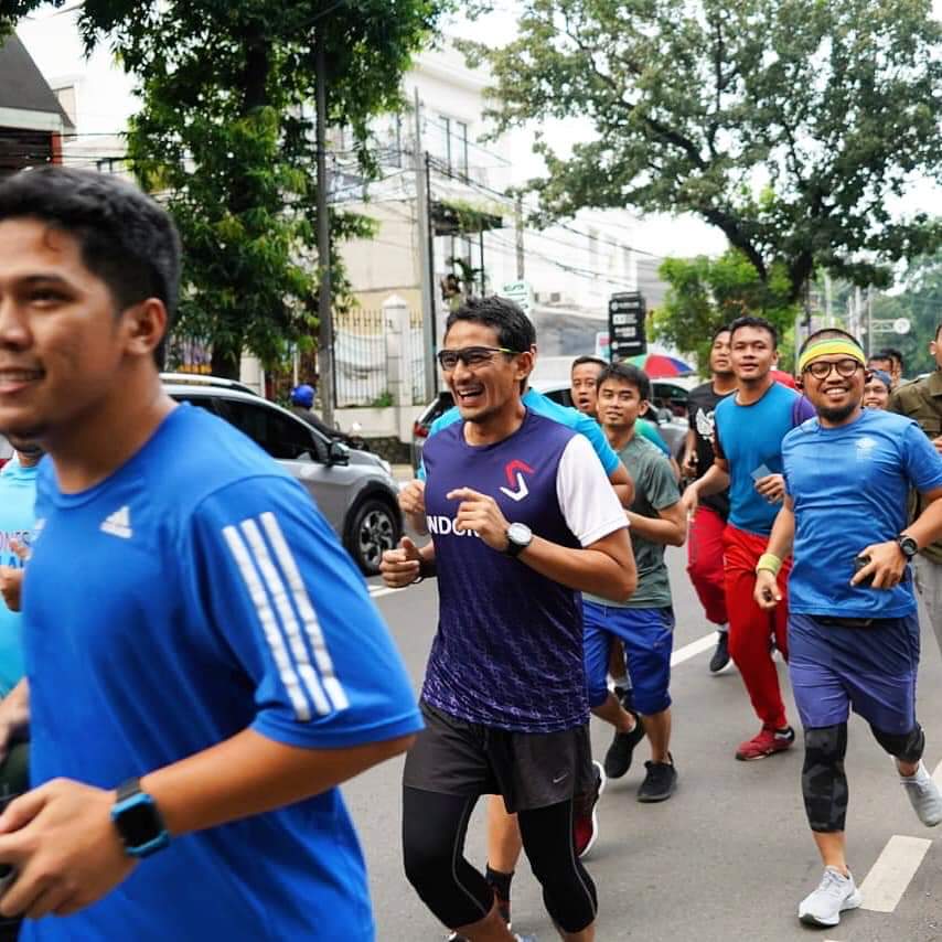 Jelang Buka Puasa, Sandi Ngabuburit Sambil Run